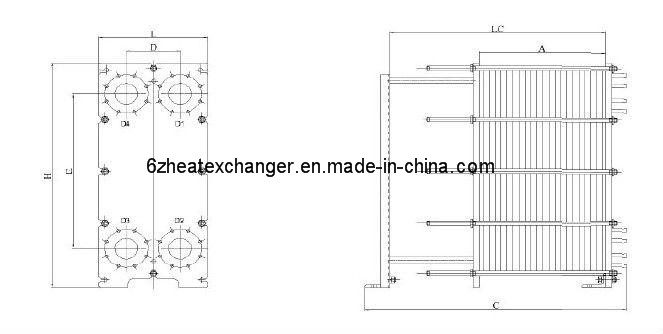 Plate Heat Exchanger for Cooling Oil and Water (equal M15B/M15M)