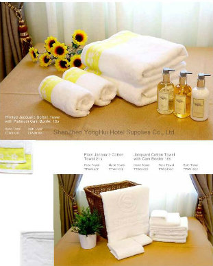 100% Cotton White Hotel Towel Sets