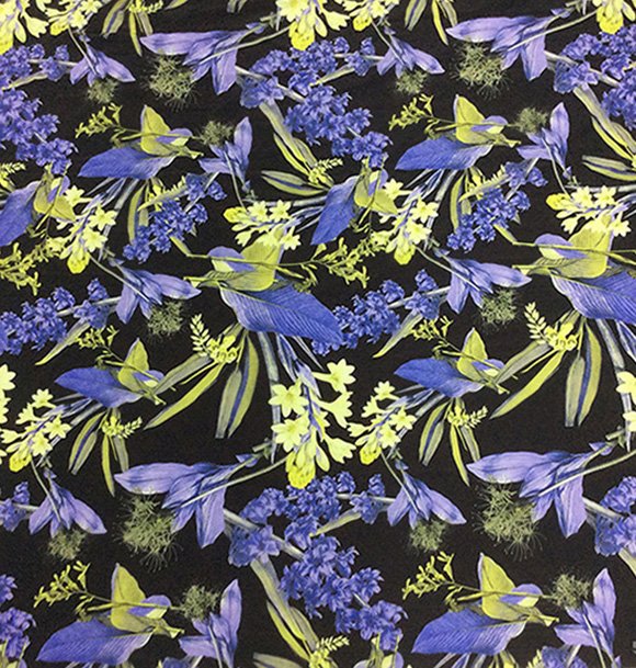 Flower Designed Digital Printed Chiffon for Garment