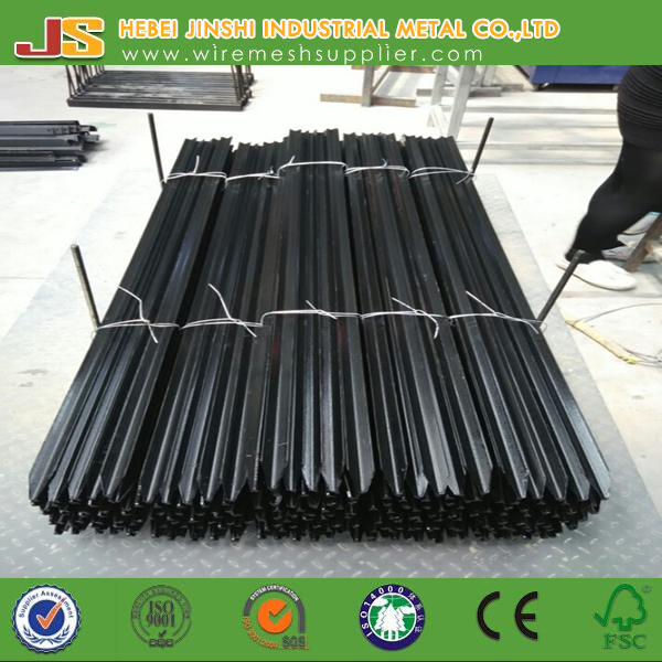 Black Bitumen Star Picket, Metal Y Post, Steel Picket