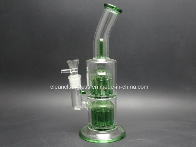 Factory Price Wholesale! Thick Glass Water Pipe with 18.8mm Joint and 2 Layer 12 Arms Perc