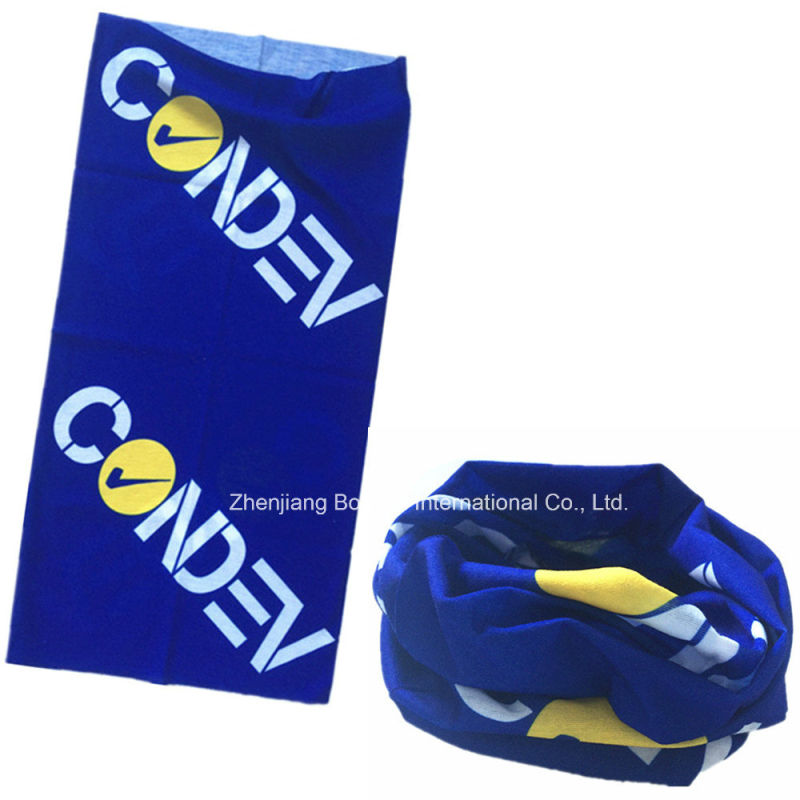 Custom Made Logo Printed Polyester Microfiber Promotional Elastic Multifunctional Buff Headwear