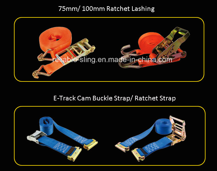 Ratchet Tie Down Cargo Strap with Double J Hook