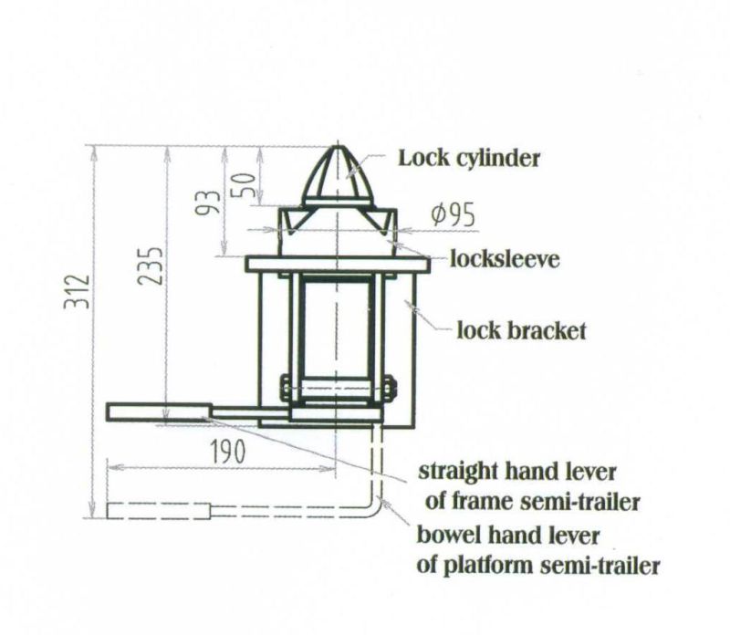 Custom Casting Steel Trailer Container Twist Lock Container Lock Forging Container Lock