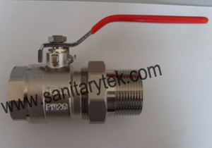 Full Flow Brass Ball Valve with Union Pipe (V20-008)