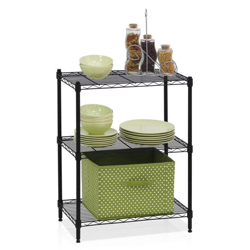 3 Layers Epoxy Coated Metal Wire Kitchen Shelf Rack with NSF Approval