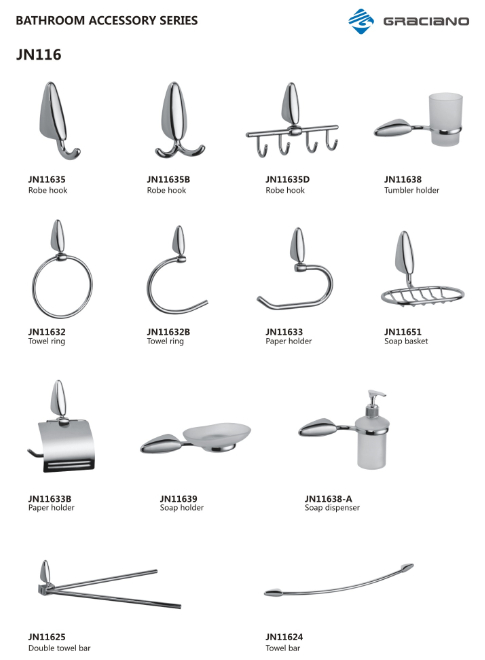 Bathroom Accessories New Design Zinc Robe Hook (JN11635)