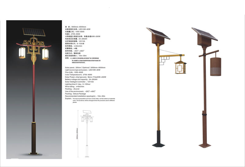 Hot Sale 3m Solar Garden Light Blty-Sgl-301