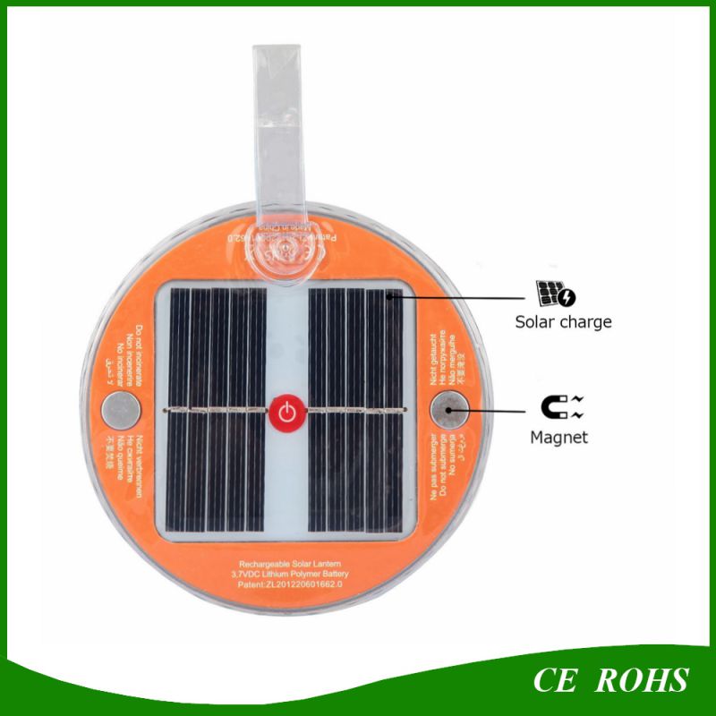 10 LED Magnet Rechargeable Portable Solar Camping Lantern for Outdoor Hiking Fishing