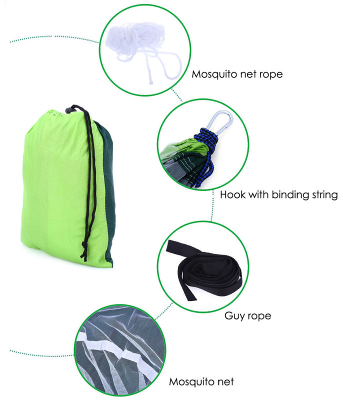 Hammock Portable 2 Person Hammock High Strength Parachute Nylon Hamacas Camping Nylon Hammock Parachute Hanging Hammock Amaca