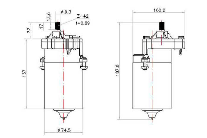 Wiper Motor for Benz Truck 40W