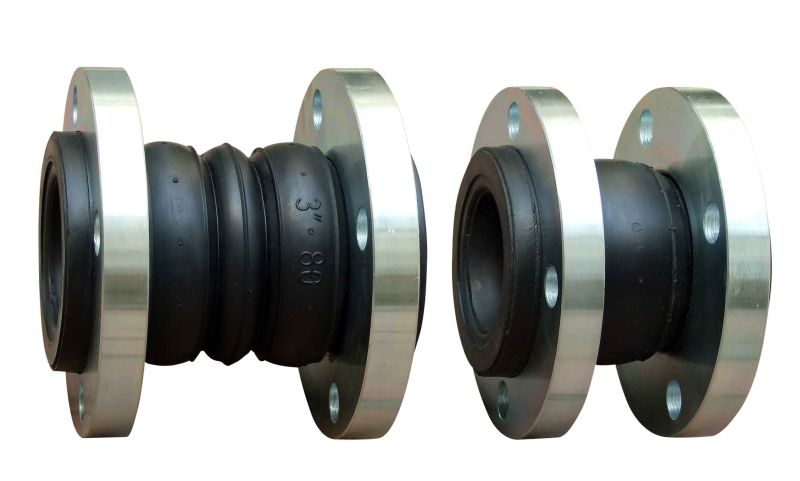 Flanged Rubber Joint, Double Sphere