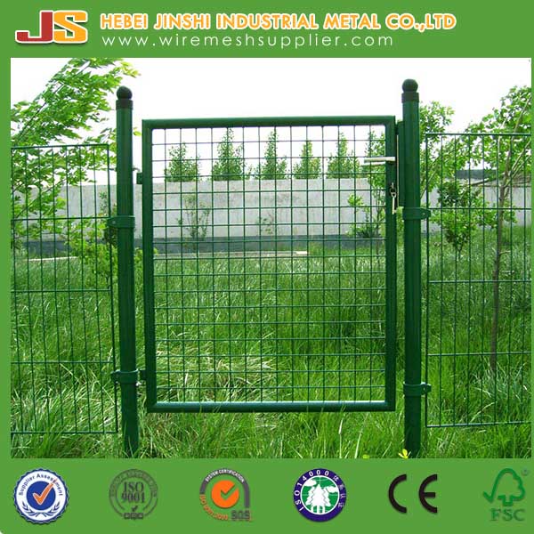 Green Powder Coated Welded Garden Gate