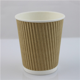 12oz Disposable Black Paper Coffee Cup Withlid