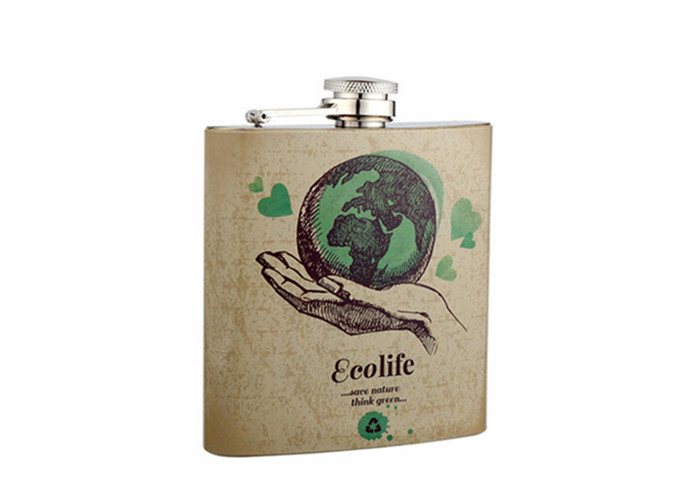 Environmental Tree Design Series Wine Hip Flask Set for Gift