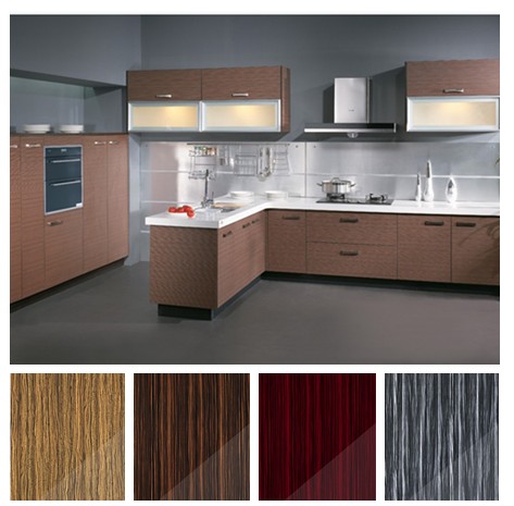 High Glossy UV Kitchen Cabinet Sets, Modular Kitchen Cabinet