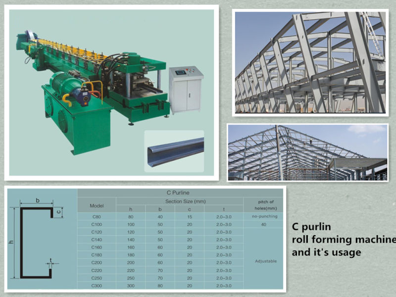 C Purlin Roll Forming Machine