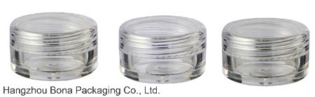 5g Clear Square Cosmetic Cream Jar