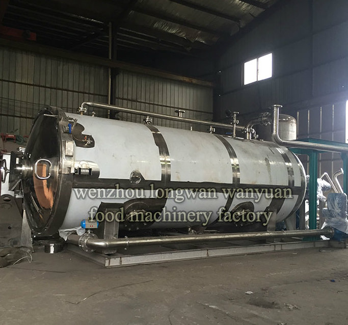 Double Tank Rotary Autoclave Sterilizer Retort with Hot Water Spray