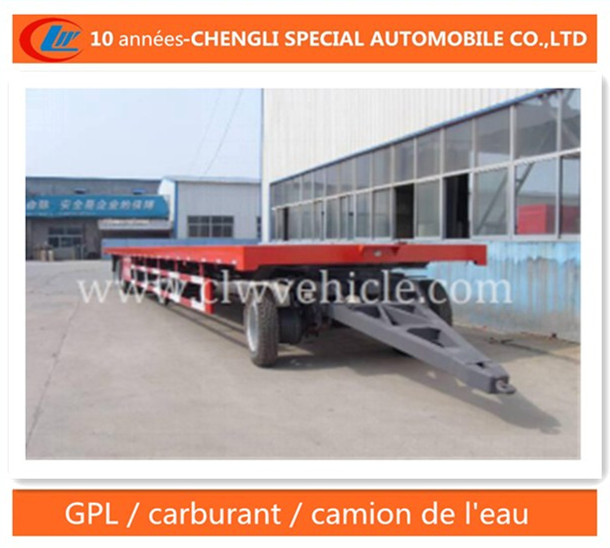 Remorque De Fret a Plateau 3 Essieux Pulling Trailer