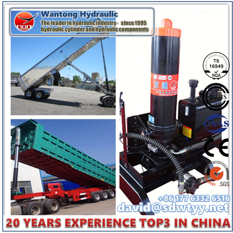 High Quality Telescopic Hydraulic Cylinder for Tipping Trailer