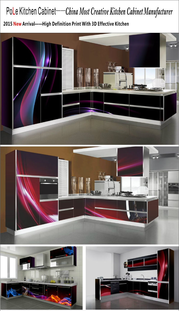 L Shaped New Kitchen Cabinet (SM0009)