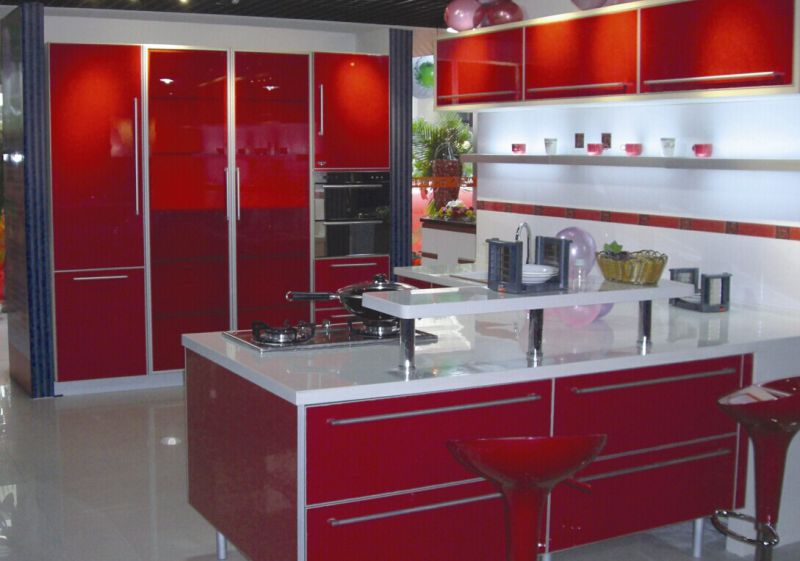 Luxury Customized Acrylic Kitchen Cabinet Doors (ZHUV)