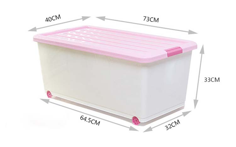 Manufacture 96L Plastic PP Storage Box Container with Wave