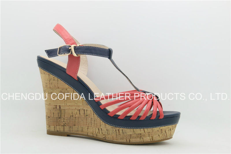 Comfortable Wedge Heel Lady Strap Fashion Sandal