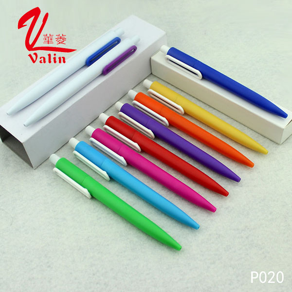 Logo Print Plastic Ballpoint Pen Cheap Clik Plastic Pen