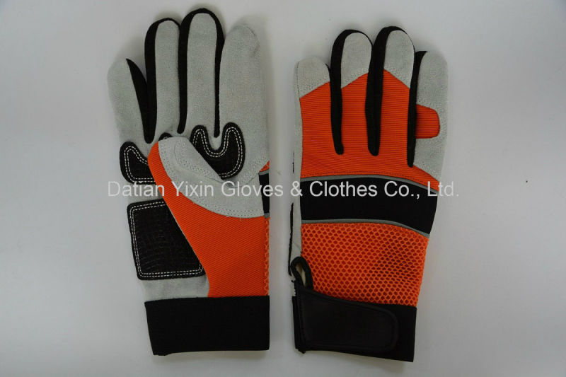 Cow Leather Glove-Labor Glove-Reinforce Palm Glove-Working Glove