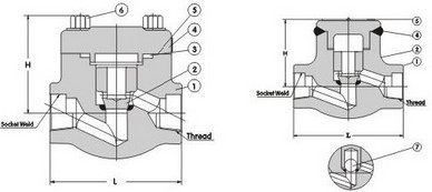 Forged Steel Check Valve (H41H/H11H/H61H)