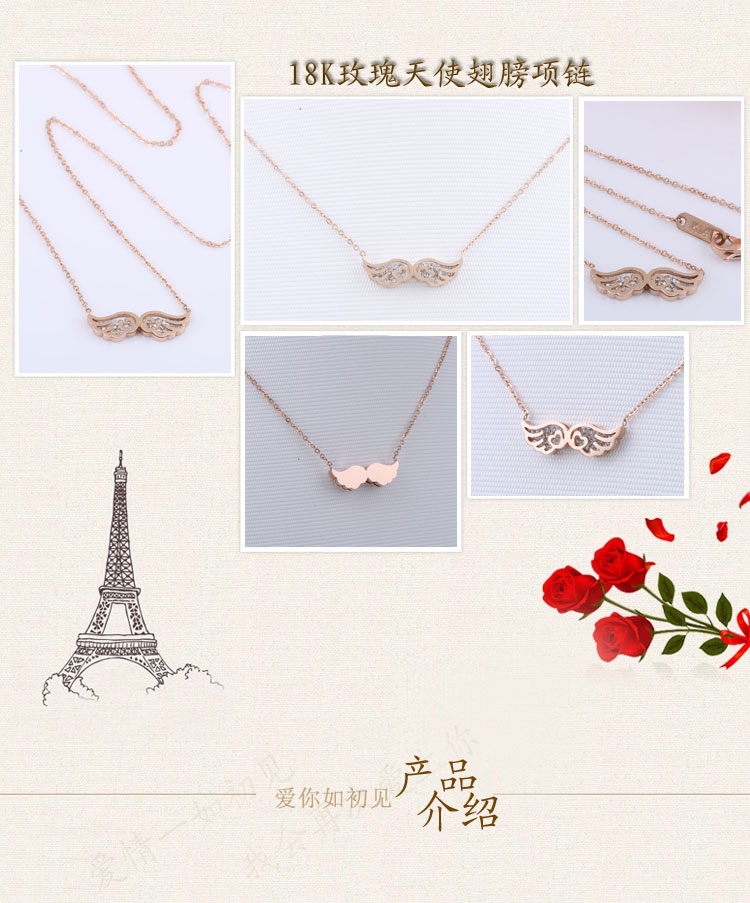 Fashion Jewelry Stainless Steel Ladies Necklace