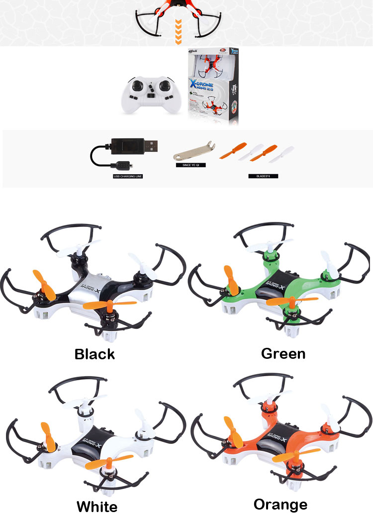 2.4G 4 Channel Mini Remote Control Drone RC Model with Gyro and USB (10230833)