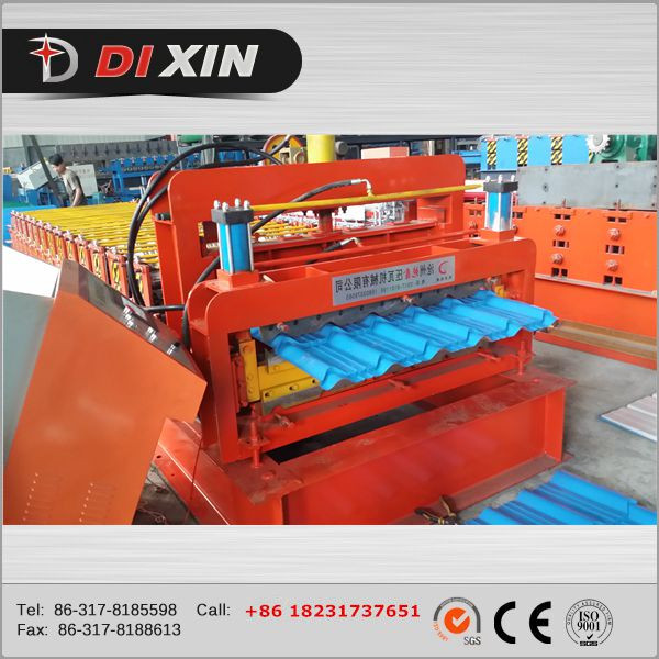 Dx828/850 Corrugated Steel and Glazed Tile Double Layer Roll Forming Machine