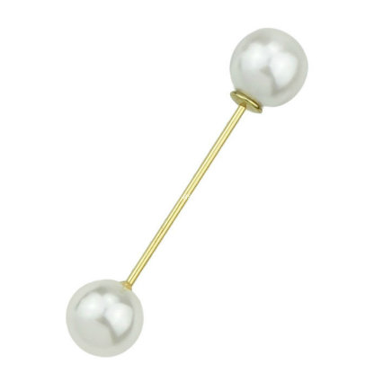 Cheap Pearl and Enamel Flower Brooch Ab-12