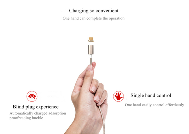 Micro 5p Metal Magnetic Charging USB Cable