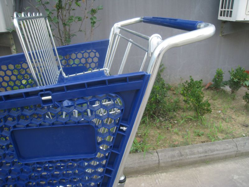 Supermarket Plastic Shopping Trolley Cart