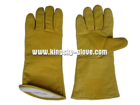 Heavy Duty Pig Grain Leather Welding Glove Work Glove-6531