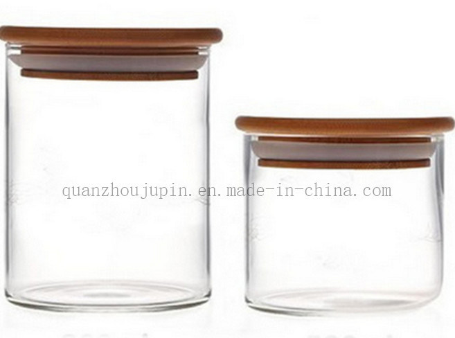 OEM/ODM Storage Glass Jar with Metal Lid for Candy Spice