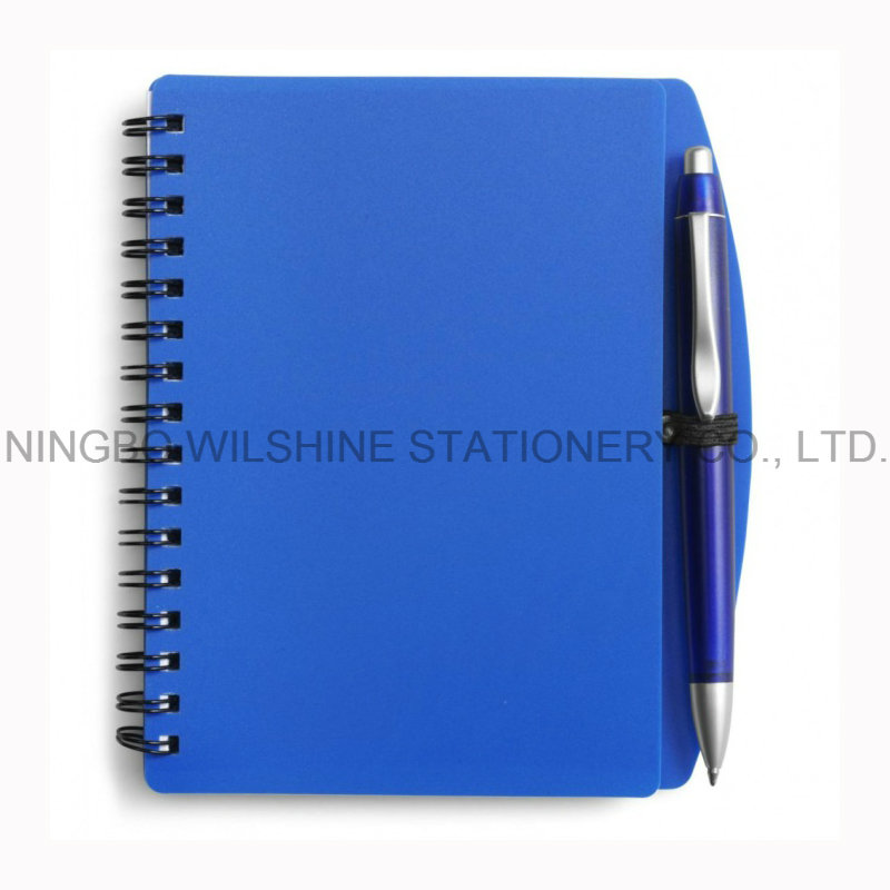 Classic A5 Size PP Cover Notebooks with Pen for Company Meeting (PPN221A)