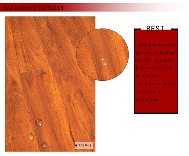 12.3mm E1 HDF AC4 Pearl Oak Water Resistant Laminated Wooden Laminate Wood Flooring