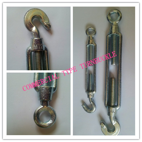 Commercial Type Malleable Turnbuckle Eye and Hook