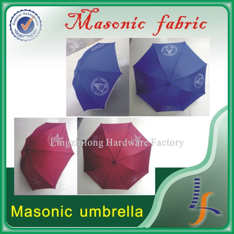 Custom Masonic Blue or Red Umbrella