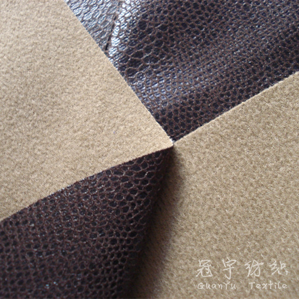 Bronzing Polyester Leather Home Textile Fabric