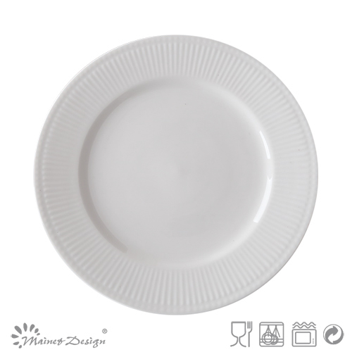 Cheap White Porcelain Dinner Plate