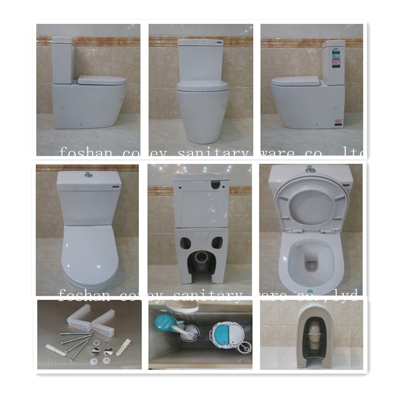 Two Piece Toilet with Ce/Watermark Approved (CVT6010)