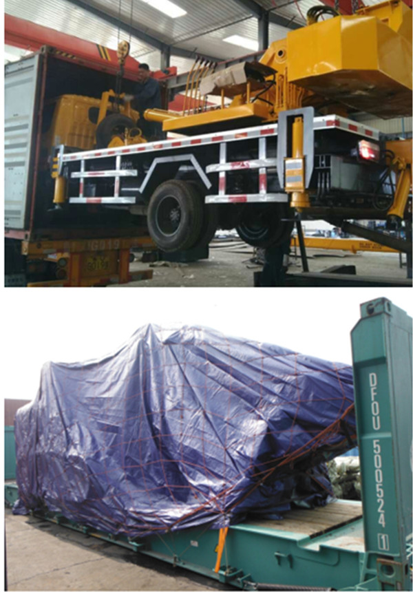 Small Truck Crane for Construction in Bangladesh