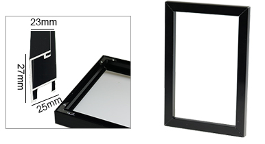 Plug-in Design Metal Frame-Black Color for Wunderboard Sublimation Aluminum Sheets