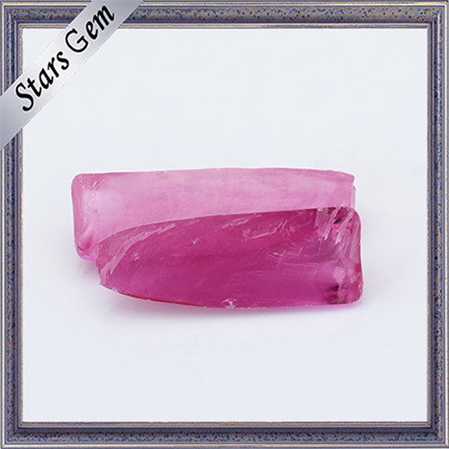 Pink Ruby Synthetic Gemstone Rough